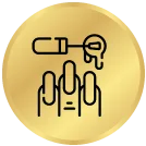 Hand and nail enhancements icon
